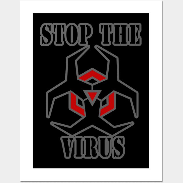 stop the virus Wall Art by carismashop